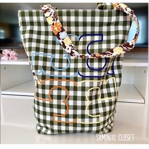 ๐๐NEW๐Tory Burch printed both sides Tote/shoulder bag/hard fabric